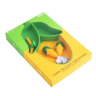 kopen 3pcs siliconebaby het Voeden Plaat Vastgestelde het Graanvorm Aangepaste Grootte van de Voedselrang online manufacture