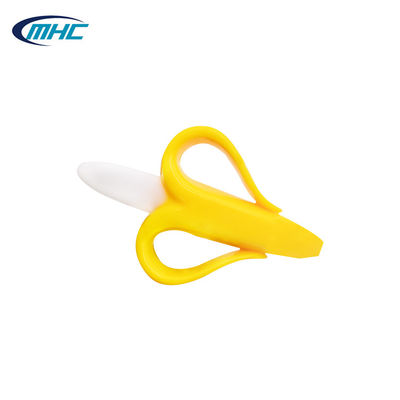 kopen Niet Giftige Zachte de Banaantandenborstel Aangepaste Teether van Teether van de Siliconebaby online manufacture
