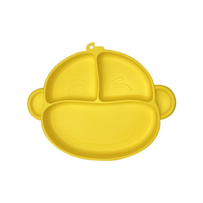 kopen De aangepaste Kom van het de Zuigingssilicone van Tray Cartoon Monkey Shape BPA van de Siliconebaby Vrije online manufacture