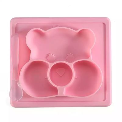 kopen Aangepaste het silicone draagt Vormbaby het Voeden Zuigingskom en Plaat met Lepel online manufacture