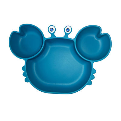 kopen Van de het Siliconebaby van de krabvorm Vriendschappelijk de Douaneembleem van Tray Set Food Grade Eco online manufacture
