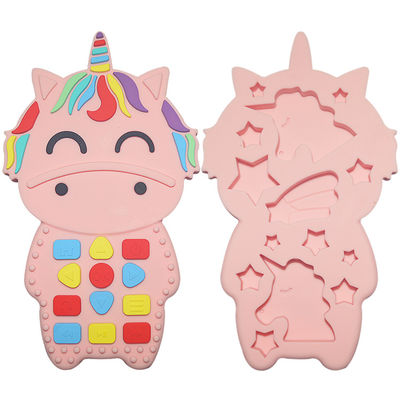 kopen Het douanesilicone kauwt Toy Silicone Baby Teether For-de Hulp van de Tandjes krijgenpijn online manufacture