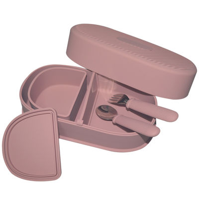 kopen School siliconen lunchbox baby siliconen voedingssets aangepast logo online manufacture