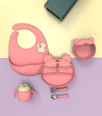 kopen FDA goedgekeurd MHC baby tafelgerei Makkelijk schoon te maken zuigplaat voor 6 maanden oude baby online manufacture