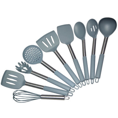 12 Aangepaste het Werktuigreeks van stukgray silicone spatula kitchenaid cookware