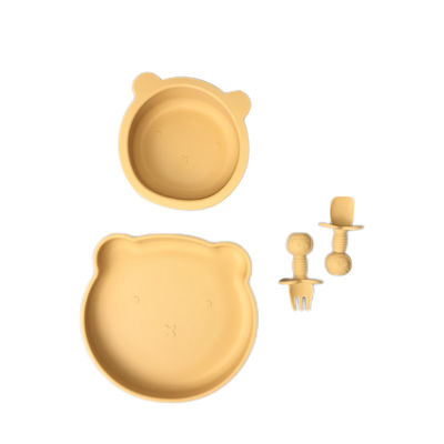 Het duurzame Vastgestelde Silicone van Mini Suction Plate And Bowl draagt Vorm voor Baby het Voeden