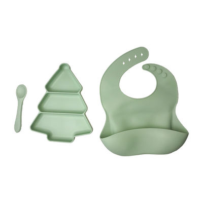 Plaat en Slab 3 van het babysilicone de Zuiging van PCs BPA Vrije het Voeden Aangepaste Reeks