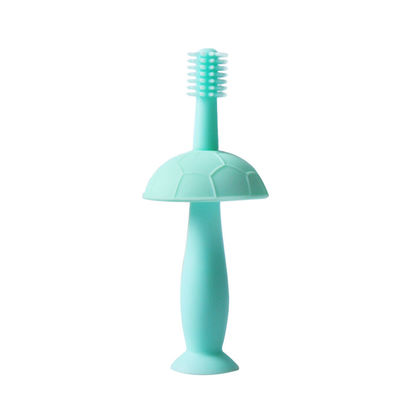 De Prijs van de het Siliconefabriek van babyteether de Vorm van de 360 Graad het Schoonmaken Zuigelingentandenborstel