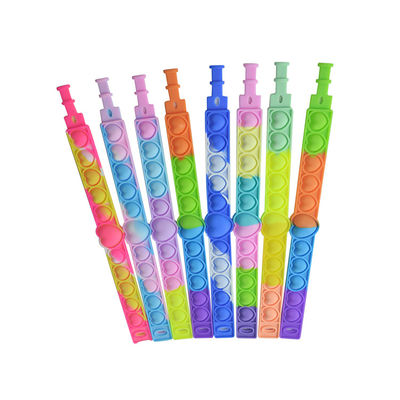 Onderwijstoy decompression pop bubble bracelet van siliconekinderen