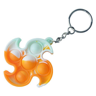 Friemelt Onderwijs Pop Toy Stress Relief Keychain Bubble van windmolenkinderen Stuk speelgoed