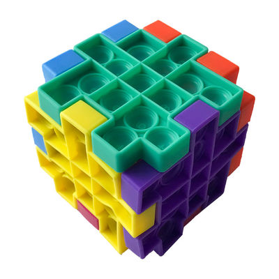 Onderwijstoy poppit infinity cube fidget Toy Customized Color van 3D Kinderen