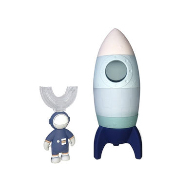De Kleur van Rocket Toy Teeth Brush Decoration Customized van de siliconebaby