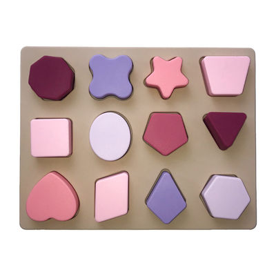 Aangepaste de Meetkunde 3D Puzzel van het silicone Onderwijsspeelgoed DIY