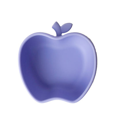 Van de Babytray apple shape food grade van het zuigingssilicone Zelf het Voeden Kom Vriendschappelijke Eco