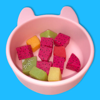 De Kitten Shape Silicone Feeding Bowl Aangepaste het Voeden Kommen van de Zuigelingszuiging