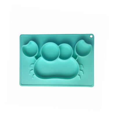 Baby het Voeden de Plaat van de Zuigingskom met Lepel Aangepaste Krabvorm Bpa