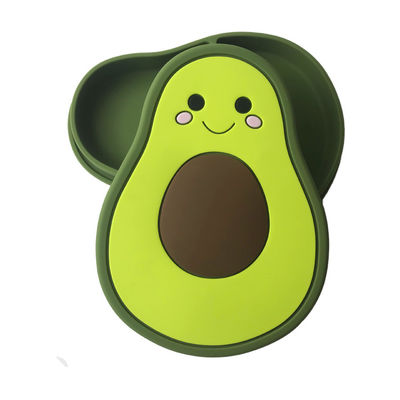 De Baby van de avocadovorm Opleiding het Voeden Silicone Plaat Aangepaste Vrije Bpa