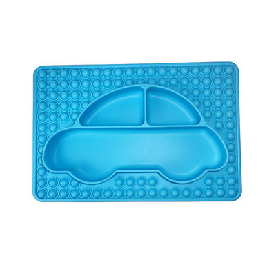 Van de het Siliconebaby van de autovorm van de de Zuigingsplaat BPA Vrije Verdeelde het Dinerplaten