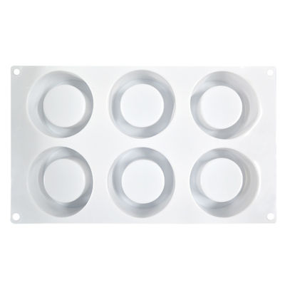 Aangepaste van de Vorm Met de hand gemaakte 6 Holten van de Siliconecake de Kaarsvorm voor Baksel