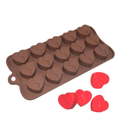 LFGB-de Douanechocolade vormt Hart Gevormde het Siliconevorm van de Moussecake