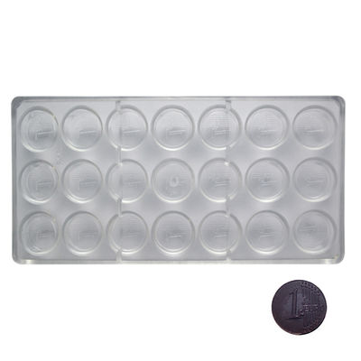 Rectangular Coin Shape Chocolate Moulds Polycarbonate PC Chocolate Mould