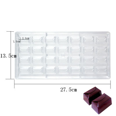 PS DIY Vierkant Aangepast de Vorm 3D Polycarbonaat van de Vormchocolade