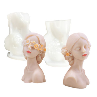 Aangepast de Vormsilicone Geblinddocht Meisje 3D DIY van de menselijk Lichaams Geometrisch Kaars