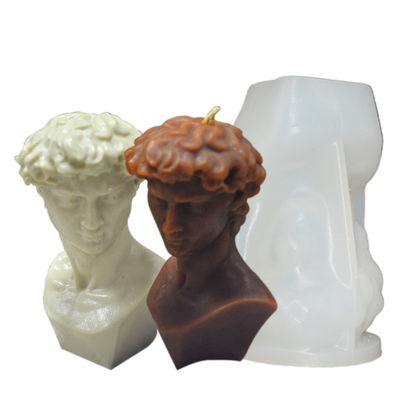 Niet Stok van de Kaarsvormen van David Figure Silicone Candle Mold de Met de hand gemaakte 3D DIY