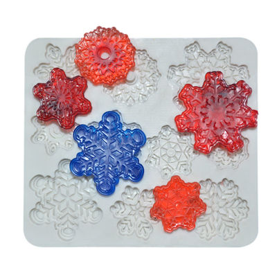 Het het Fondantjesilicone van de siliconecake vormt de Sneeuwvlokvorm van Diy van de Voedselrang Met de hand gemaakte