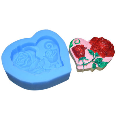 Vorm van de Werktuigen de Milieuvriendelijke Duurzame 3d Rose Flowers Shape Fondant Silicone van het siliconebaksel