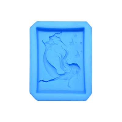 De Werktuigen Diy Met de hand gemaakt 3d Modelmermaid shaped Logo Molds Silicone Fondant van het siliconebaksel