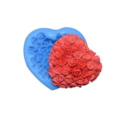 Van het het Siliconebaksel van de voedselrang van het de Werktuigenfondantje het de Cakehart nam 3d Siliconevorm toe