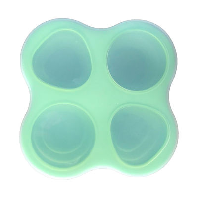 4 van het de Keukenhulpmiddel van het holtensilicone van het de Babyvoedsel de Dienbladen van de de Diepvriezeropslag met Deksel