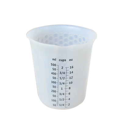 Het hittebestendige Hulpmiddel die van de Siliconekeuken de Schaal van de Koppen500ml 16oz Douane meten