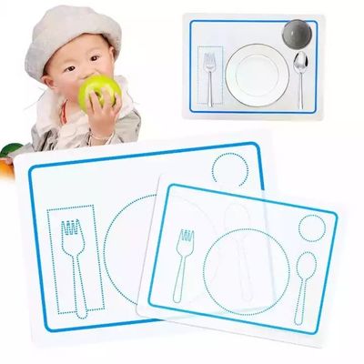 Wasbare het Voeden van de de Plaatsmat van het Babysilicone het Voedselrang Aangepast Logo Printing