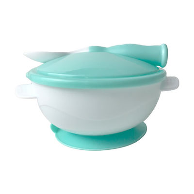 Kom van de het Siliconebaby van BPA de Vrije met Lepel het Aangepaste Jonge geitjes Dineren