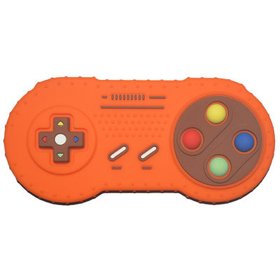 Ver TV-Controlemechanisme Gamepad Custom Silicone Teether Toy Shaped For Toddler