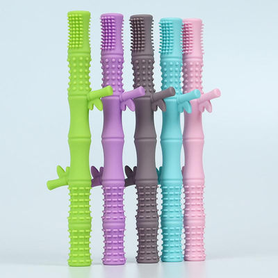 Het tandjes krijgende van het de Rangbamboe van Stoktoy for baby teether food van het het Ontwerptandjes krijgen van het de Buissilicone Stro van Teether