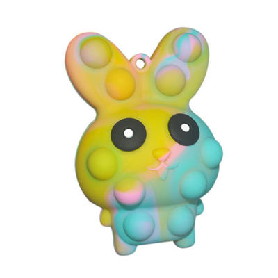 Paasei Bunny Pop It Toy die, Snuifjeoog Zacht Silicone het stuiteren knalt het Stuk speelgoed