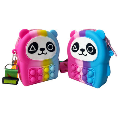 Panda Shaped Silicone Rainbow Pop het het Nieuwe Stuk speelgoed van de Ritssluitingszak MHC