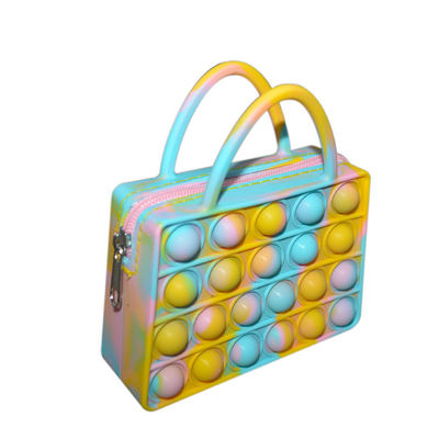 Leuke de Beurs Pop Zak van het Kettingssilicone voor het Beeldverhaal Mini Kids Fidget van de Meisjediy Manier