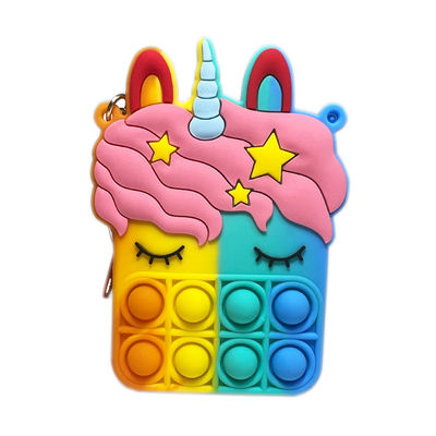 Van de Productentoy girls girls bag MHC van het babysilicone van de Verkopersunicorn stress relief silicone bag Hete Populaire de Vingertopportefeuille