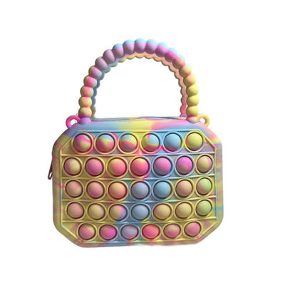 De Schouderzak van het regenboogsilicone, Producten van het de Babysilicone van het Jonge geitjes de Sensorische Speelgoed