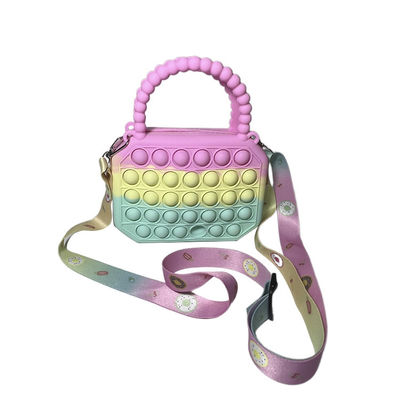 Het Beeldverhaal Mini Kids Bubble Toy Crossbody van siliconekinderen knalt het Beurs voor Meisjes