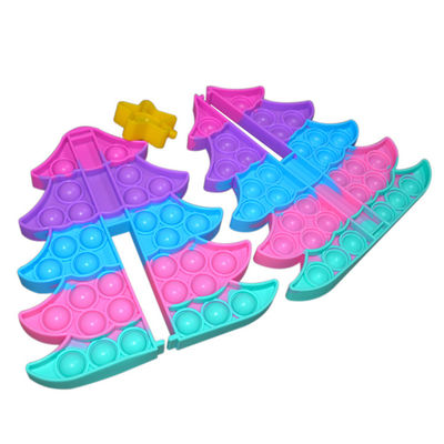 3D Grote Kerstboom van de Bandkleurstof friemelt Toy Cute Anxiety Popper Game-Gift voor Jong geitje