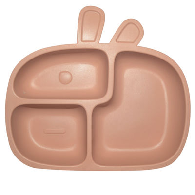 MHC-Gevormde Babysilicone Verdeelde Plaat met Zuigingsbpa Vrij Silicone dat Vastgesteld Dier voedt