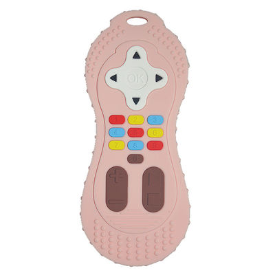 Het gepaste kleursilicone Teether Toy Remote Control Shape Silicone kauwt Stuk speelgoed