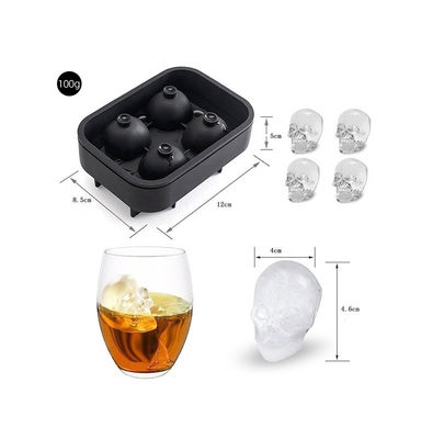 MHC Voedingsmiddelen Klasse 4 Holte IJskubbebakken Silicone IJskubbebakken Schimmel Flexible vriezer Veilige taartvorm