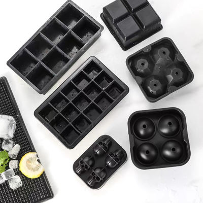 MHC Flexible Silicone Ice Cube Tray voor aanpassing Kartongrootte Draagbare ijsbalmaker
