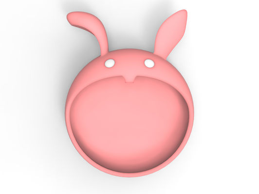 MHC Pink Rabbit Silicone babyvoederplaat Dispenser 100% voedselkwaliteit